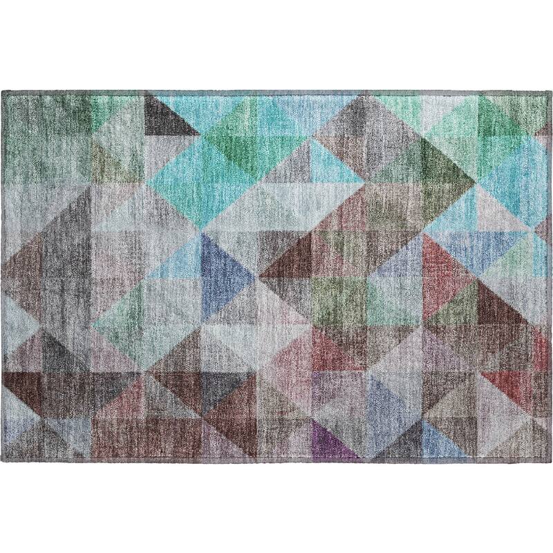 Premium Washable Super Soft Contemporary Mosaic Mayfield Rug
