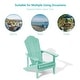 preview thumbnail 28 of 55, Bonosuki Faux Wood Outdoor Patio Adirondack Chair