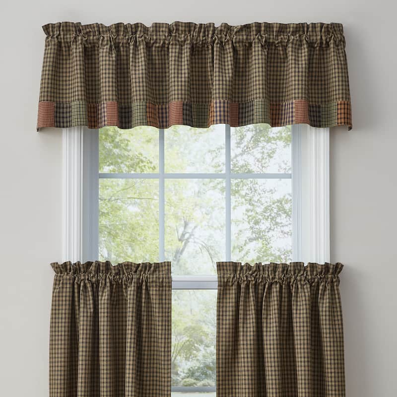 Park Designs Pieced Star Lined Border Valance - 72" x 14"