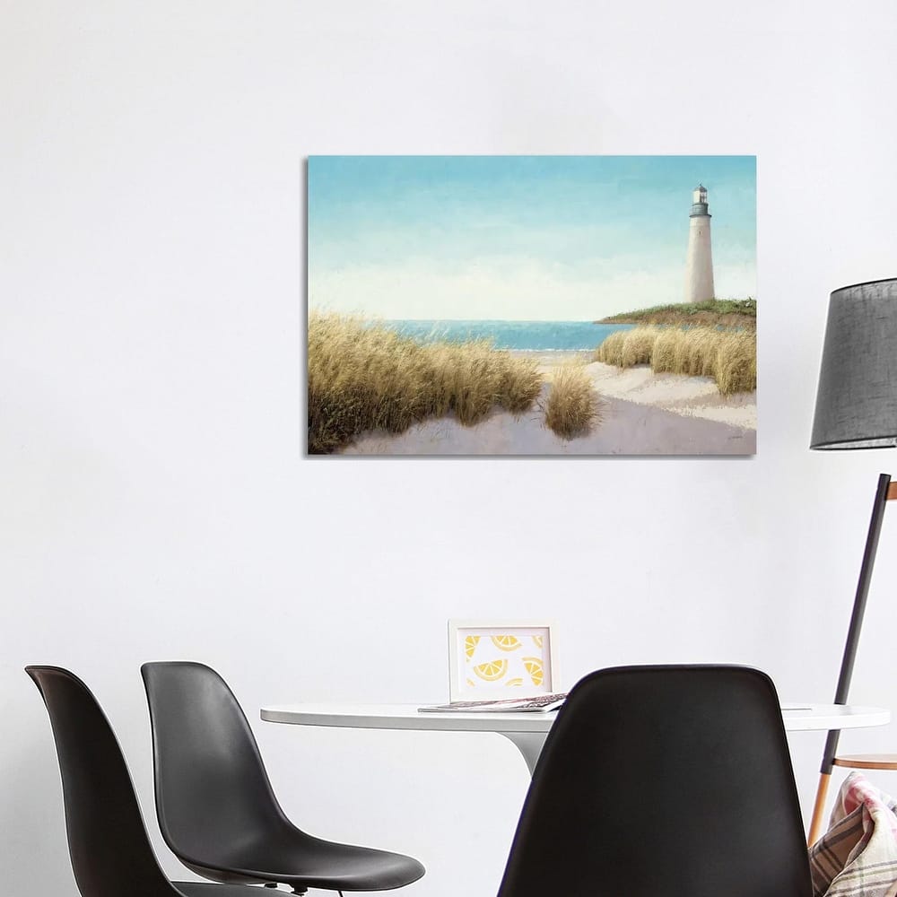 iCanvas "Lighthouse by the Sea" by James Wiens Canvas Print
