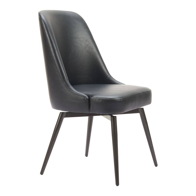 Keppel Swivel Dining Chair Black
