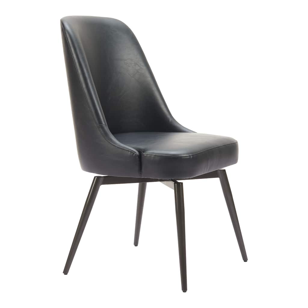Keppel Swivel Dining Chair Black