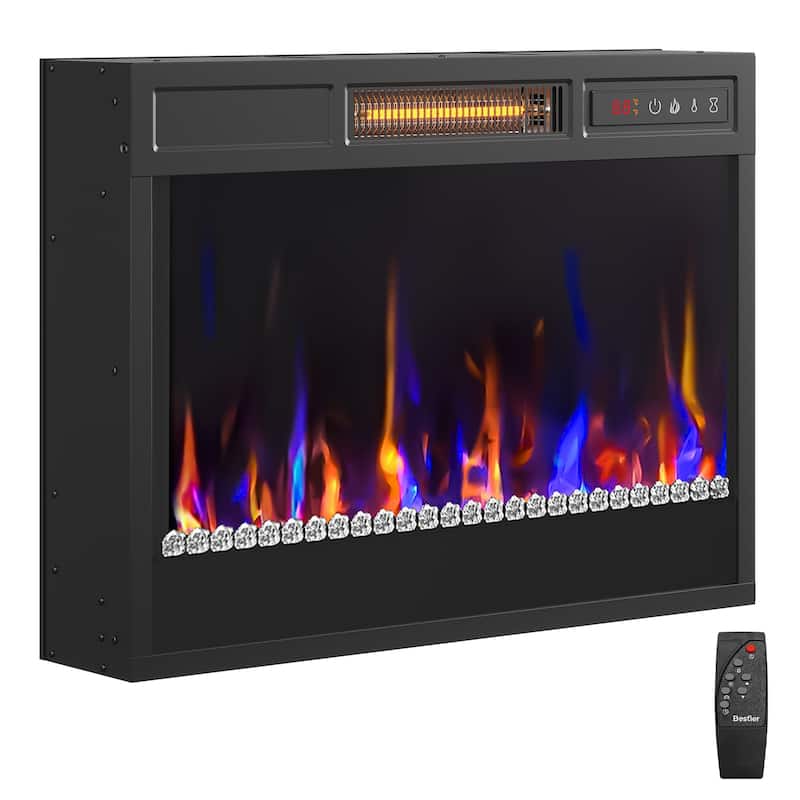 23 inch Electric Fireplace Heater Insert with Remote Control (1000-1500W) - 23 inch