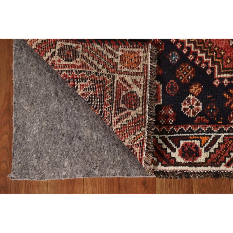 Tribal Shiraz Persian Vintage Area Rug Handmade Wool Carpet - 3'7"x 5'6"