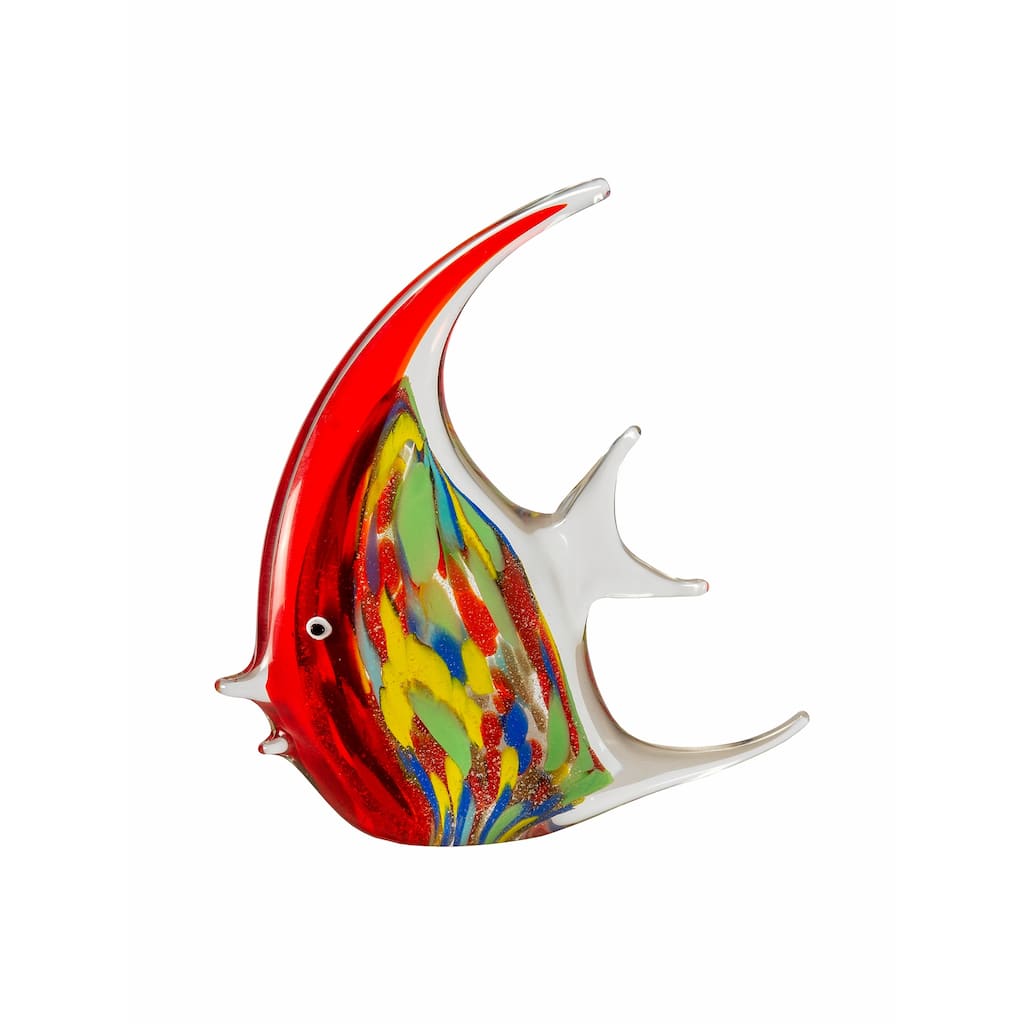 8.75IN Tall Astola Handcrafted Art Glass Fish Figurine