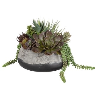 Uttermost Yuma Succulent Centerpiece - 15"W x 13"H x 14"D