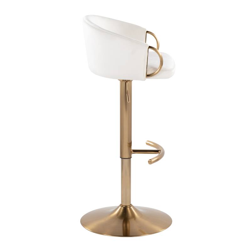Silver Orchid Battista Adjustable Bar Stool (Set of 2)
