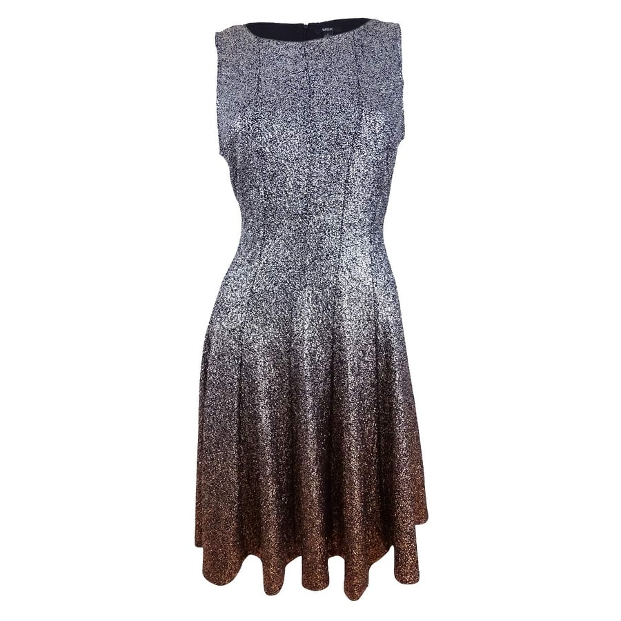 glitter flare dress
