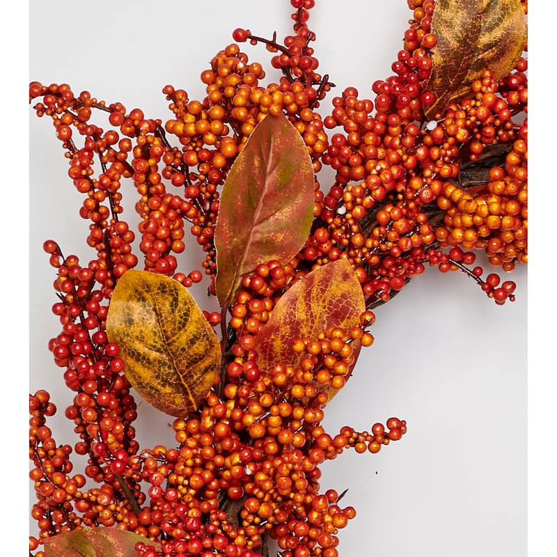 20" Fall Berries & Leaves Wreath
