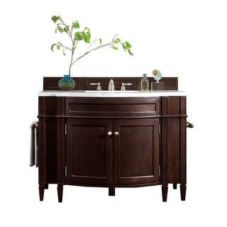 Brittany 46" Single Vanity, Burnished Mahogany