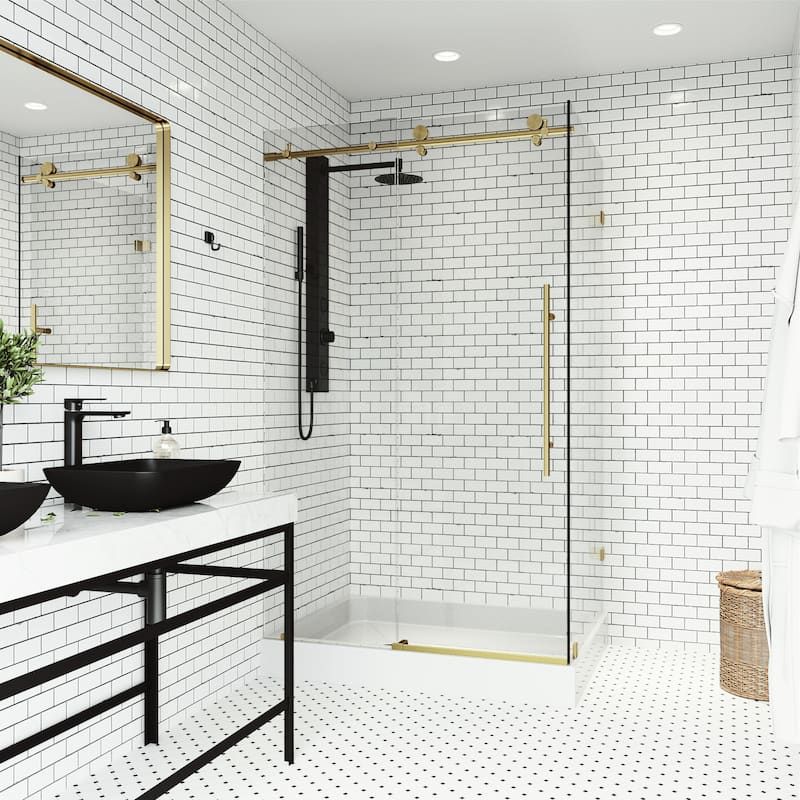 VIGO Elan E-Class Frameless Sliding Shower Enclosure