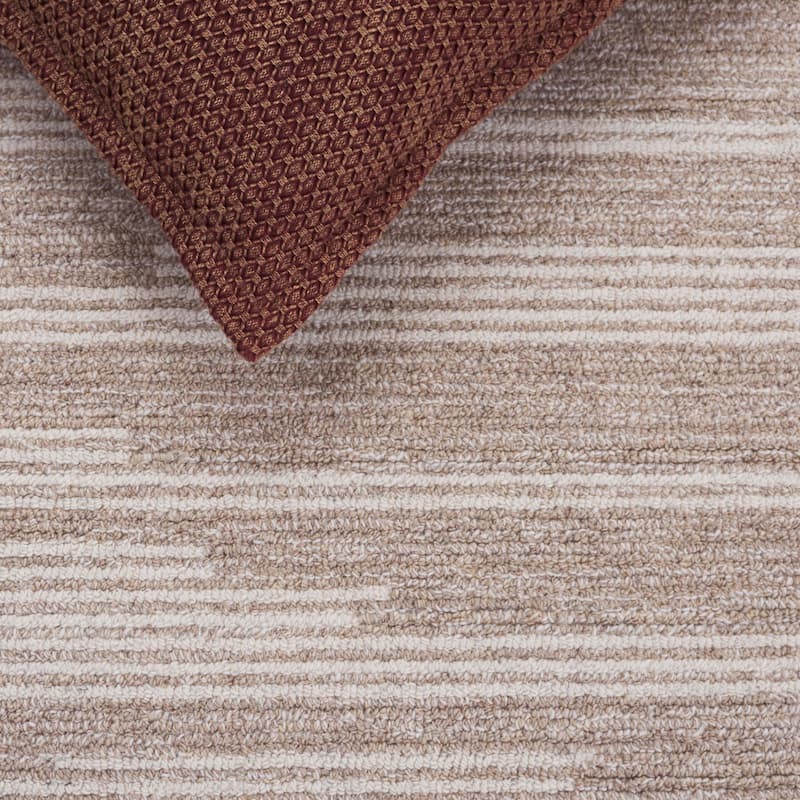 SAFAVIEH Handmade Ebony Mahnaz Modern Striped Wool Rug