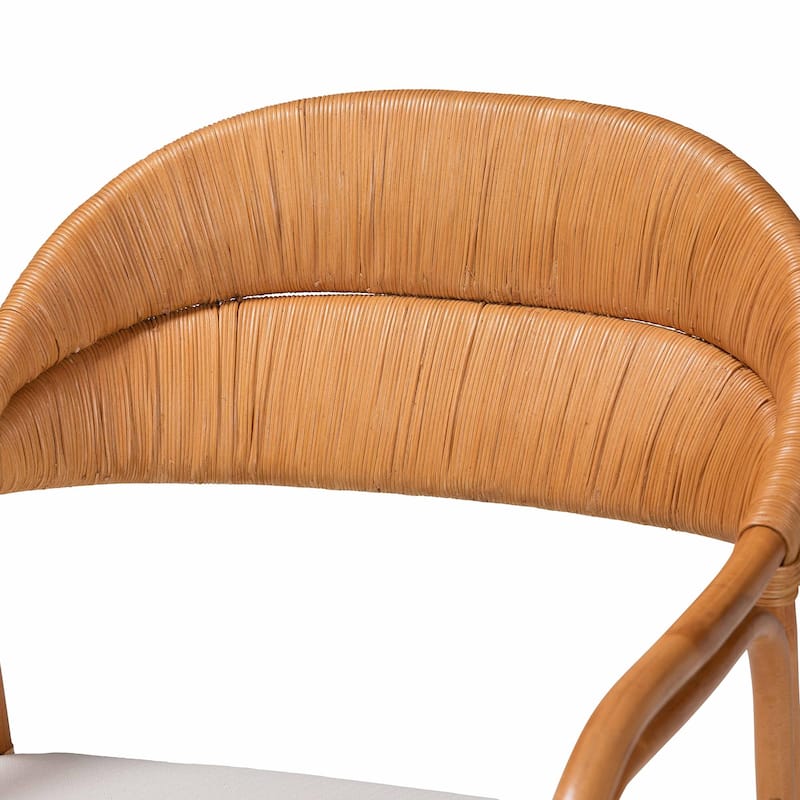 Marisa Bohemian Light Honey Rattan Arm Chair