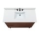 preview thumbnail 28 of 34, Avanity Carina Bathroom Vanity in Coffee Teak with White Engineered Stone Top