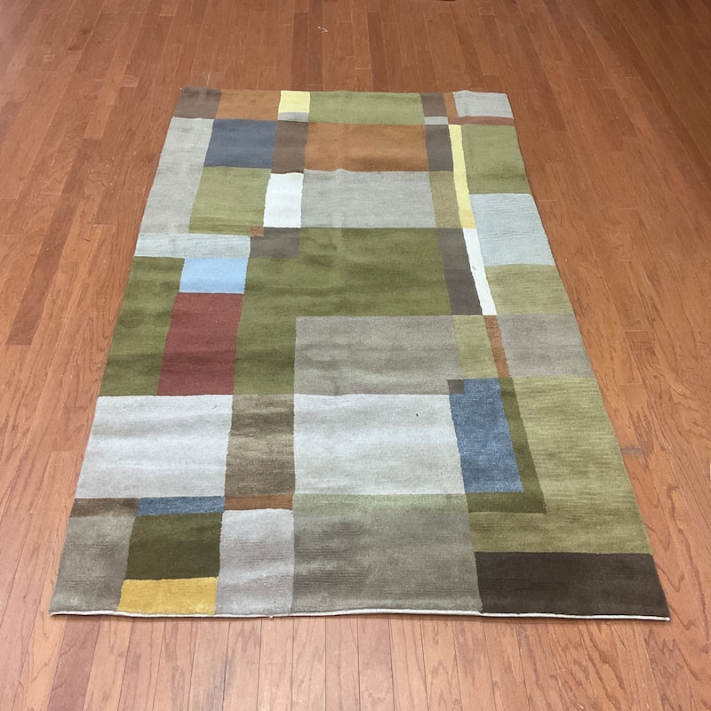 HERAT ORIENTAL 5x8 Handmade Tibetan 100% Wool Rug - 5' x 8'
