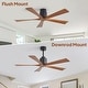 preview thumbnail 62 of 121, Sofucor 42“/48"/ 52"/60"Noiseless Walnut Wood Ceiling Fan with Remote Control, Integrated Light Optional