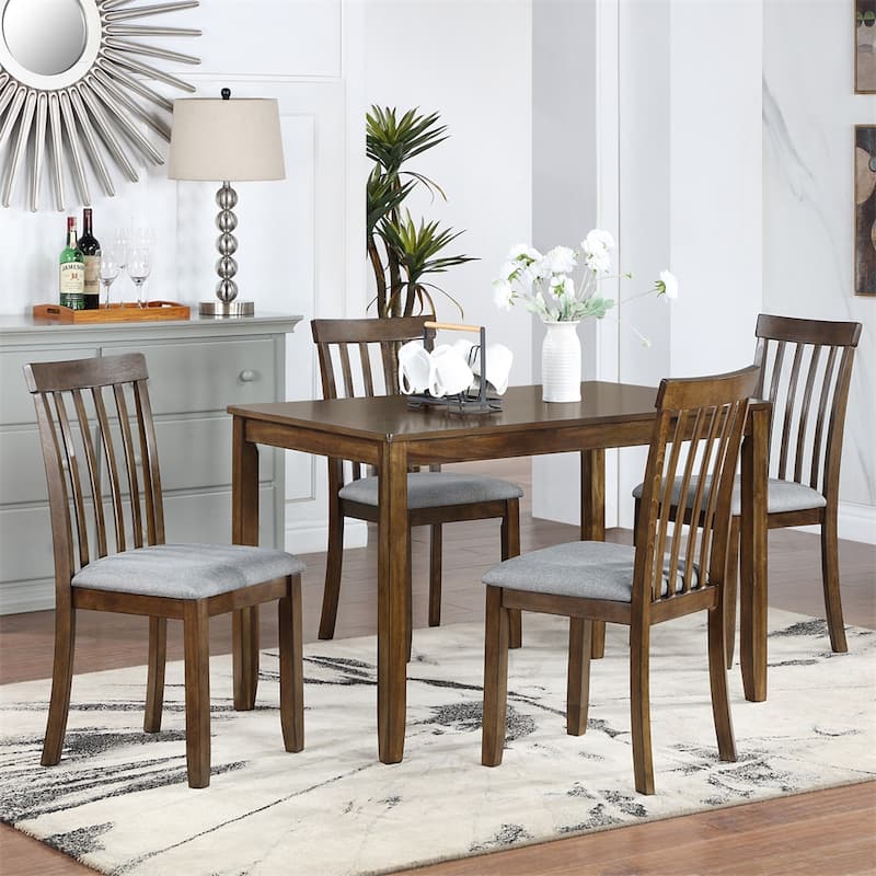 Wooden Dining Chairs,Kitchen Chair with Padded Seat,Side Chair,4 PCS