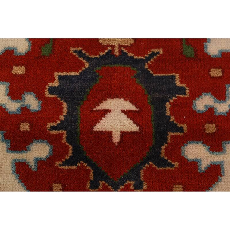 Medallion Heriz Serapi Indian Large Rug Handmade Wool Carpet - 9'11" x 13'10"