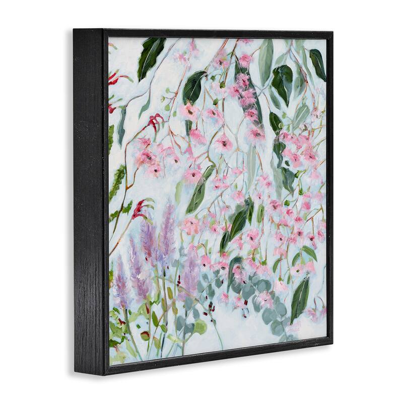 Stupell Chic Pink Garden Blossoms Framed Giclee Art Design By Meredith Howse