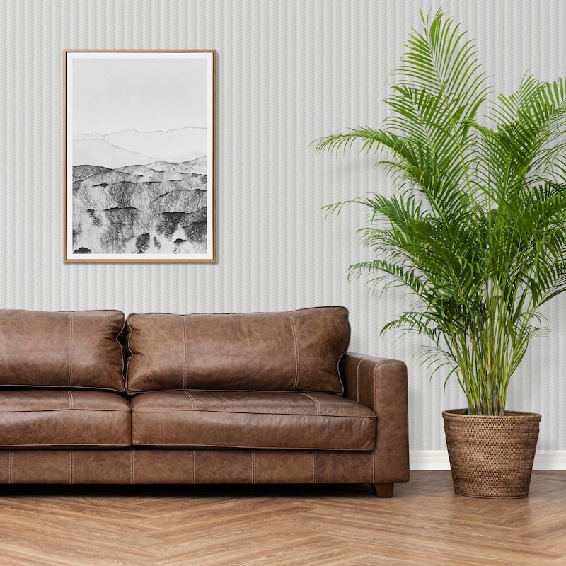 Chevron Basket Weave Timeless Quilted Feel Jute Design Wallpaper