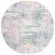 preview thumbnail 12 of 12, SAFAVIEH Sequoia Machine Washable Slip Resistant Inta Rug 6'7" Round - Green/Purple - Round