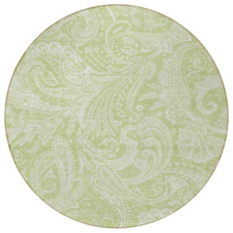 HomeRoots Paisley Transitional Rectangle Outdoor Rug