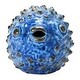 preview thumbnail 6 of 7, Stoneware Puffer Fish, Blue Reactive Glaze (Each One Will Vary)