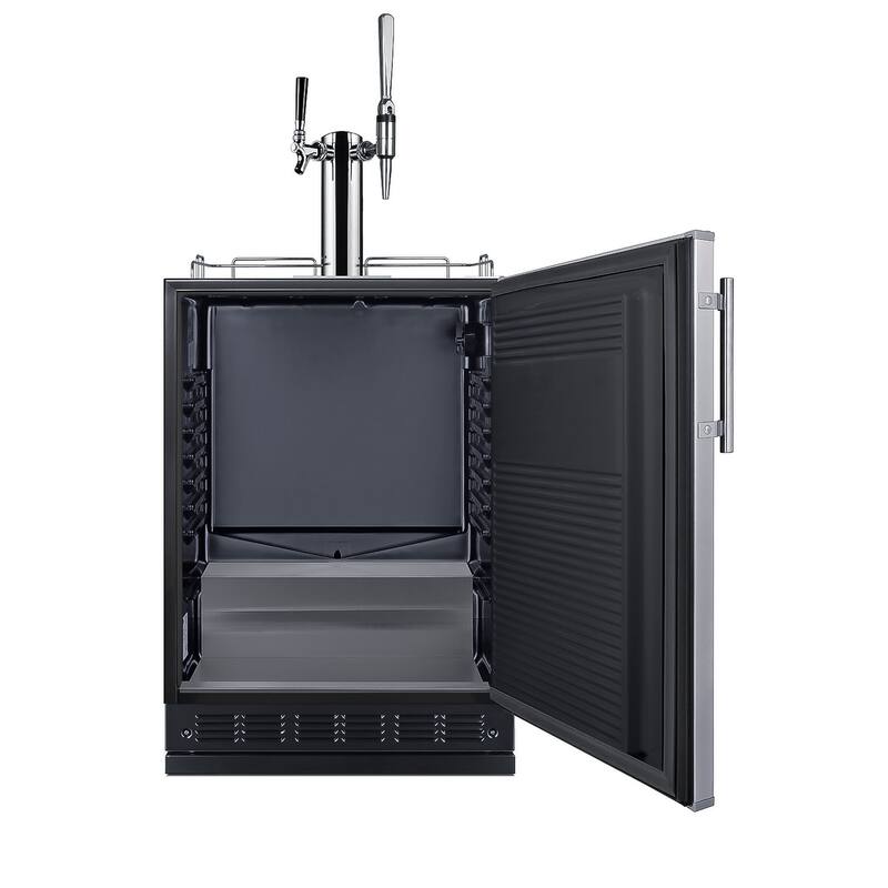 Summit SBC7BRCM2 24" Wide 5.3 Cu. Ft. Free Standing Double Tap Coffee