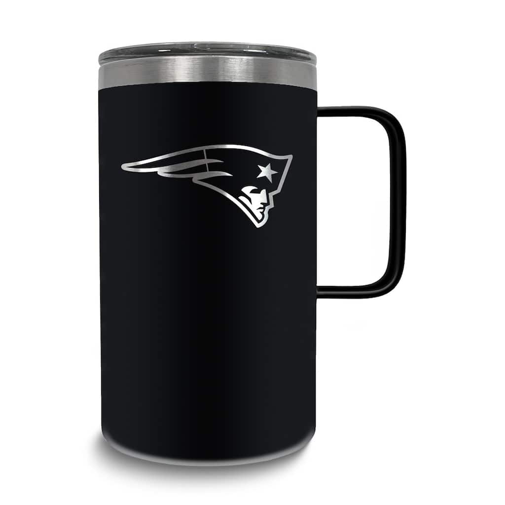NFL New England Patriots Stainless Steel 18 Oz. Hustle Mug with Lid
