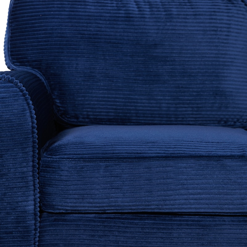 Modern 2-Seater Sofa,Padded Armrests