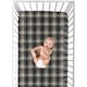 preview thumbnail 4 of 4, Sweet Jojo Designs Blue and Tan Woodland Plaid Flannel Rustic Patch Collection Fitted Crib Sheet