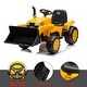 preview thumbnail 6 of 18, Electric 12V Ride-On Tractor with Front Loader, Remote Control, Bright Headlights, and Digging Handle for Kids Ages 3-6