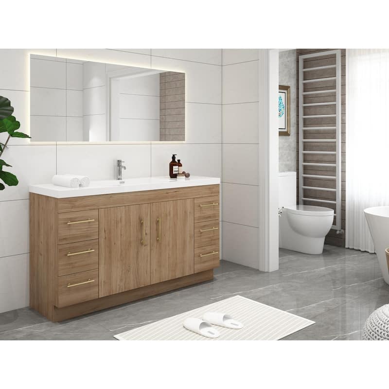 Eliza 60'' Freestanding Vanity with Single Sink