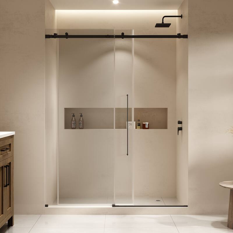Selby Frameless Sliding Clear Alcove Shower Door