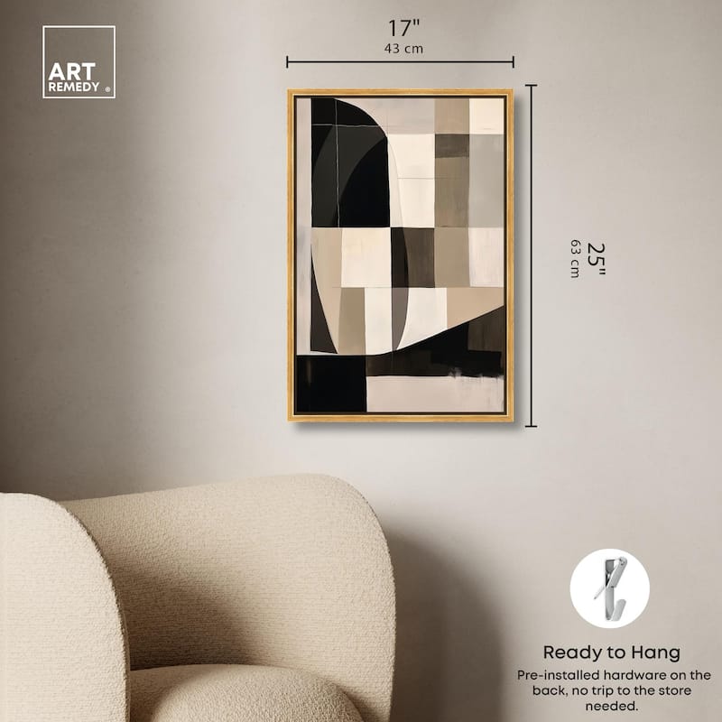 Modern Shapes II Canvas by Art Remedy