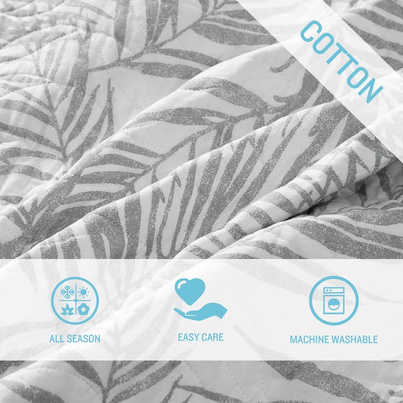 Tommy Bahama Palmday Cotton Reversible Quilt Set