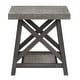 preview thumbnail 19 of 35, Bryson Rustic X-Base End Table with Shelf by iNSPIRE Q Classic