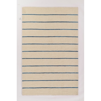 Momeni Twine Wool and Viscose Hand Woven Striped Are Rug