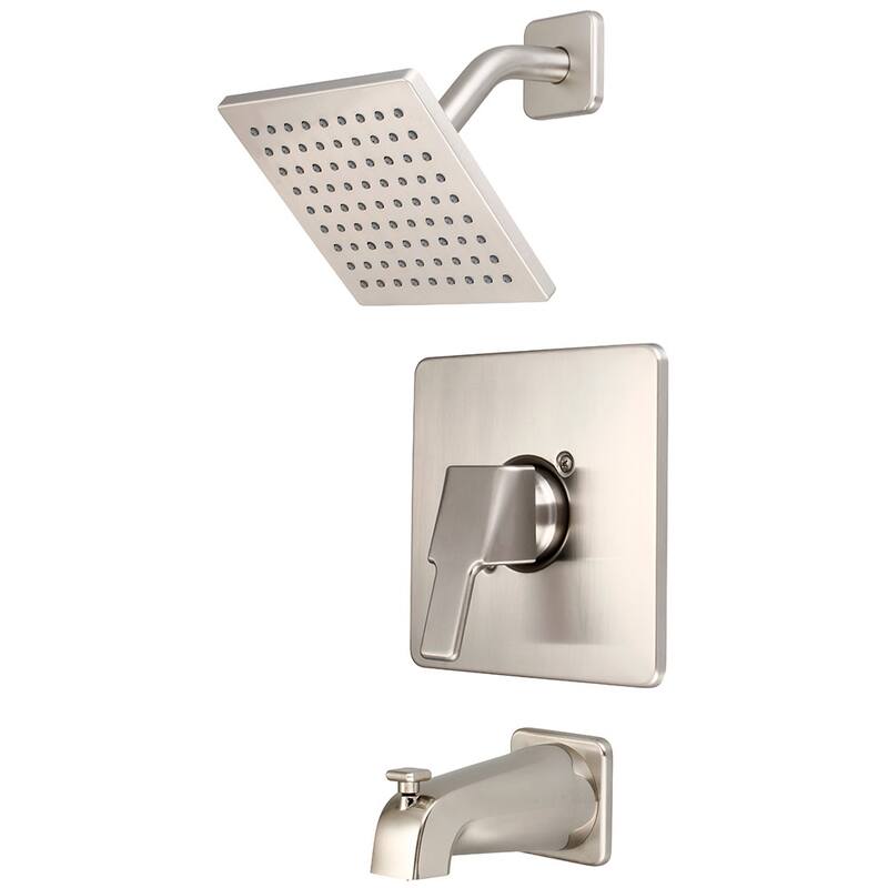 Pioneer Faucets i3 Tub and Shower Trim Package with 1.75 GPM Single - Brushed Nickel