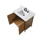 preview thumbnail 8 of 72, Vanity Art Lucerne Freestanding Bathroom Vanity with Stone Top, Hidden Power Station, Hair Dryer Holder, USB Charging Shelf