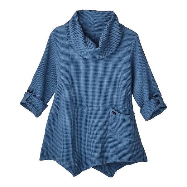 Shop Focus Fashion Women S Tunic Top Lightweight Waffle Weave
