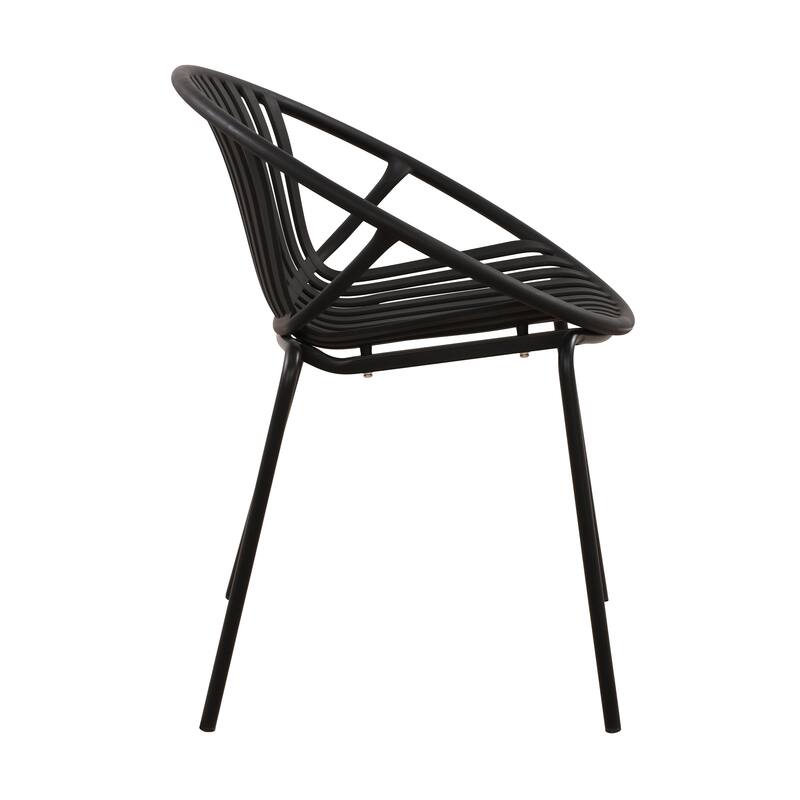 Modern Simple Stackable 2 Piece Dining Chair with Cushions Metal Legs for Patio Dining Room Kitchen Living Room Bedroom