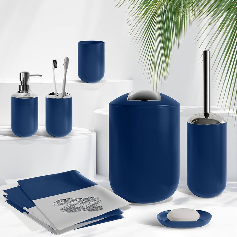 Clara Clark 20 Piece Complete Bathroom Accessories Kit with Shower Curtain Set