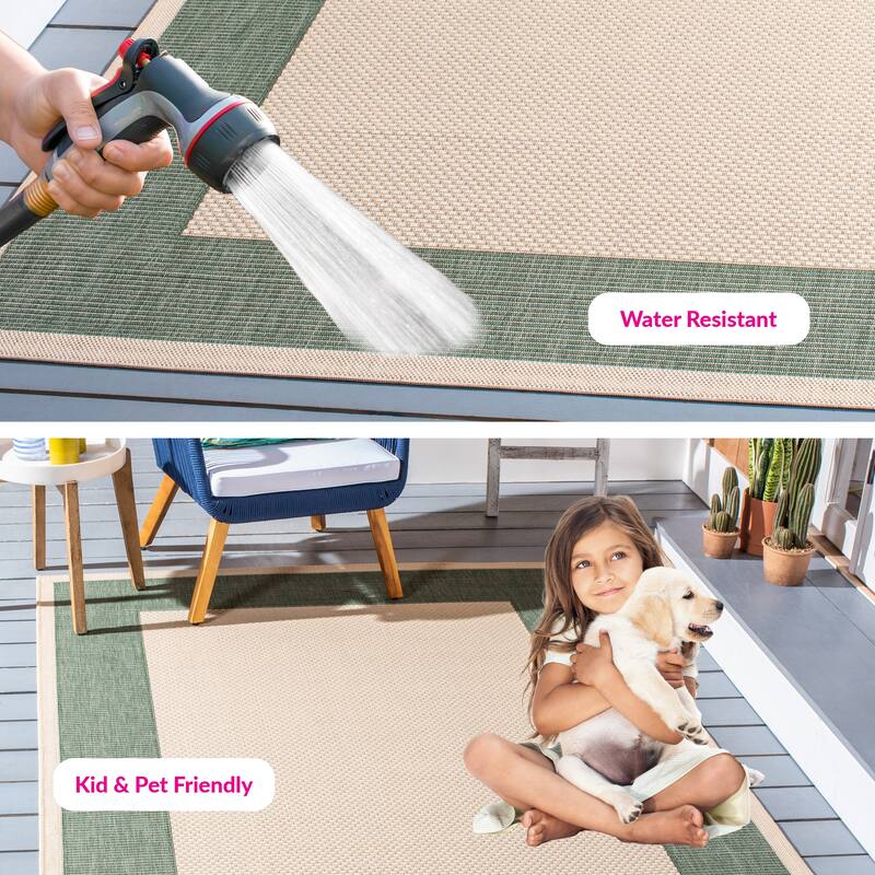 SAFAVIEH Courtyard Gwenneth Indoor/Outdoor Waterproof Patio Backyard Rug