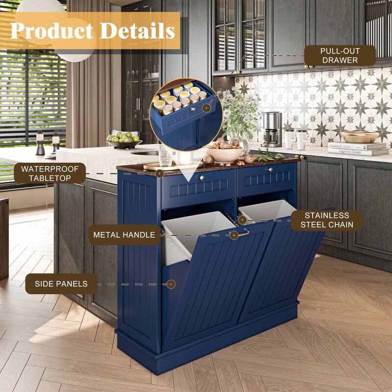 Simple Kitchen Cabinet Dining Cabinet with Drawers, Buffet Cabinet Sideboard Accent Cabinet Base Cabinet