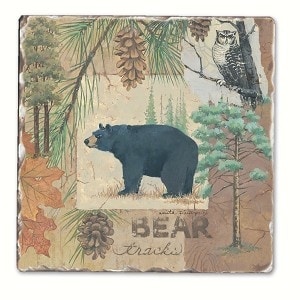 Counter Art Cart11716 Bear Tracks Single Tumbled Tile Coaster Counter Art Cart11716 Bear Tracks Single Tumbled Tile Coaster Free Shipping On Orders Over 45 21572915