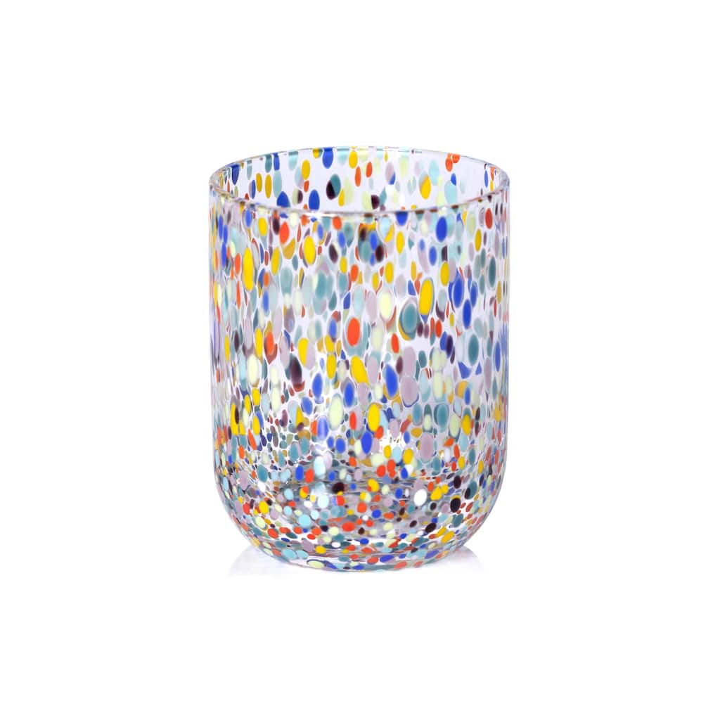 Spritz Confetti Cocktail Glass Tumblers, Set of 6