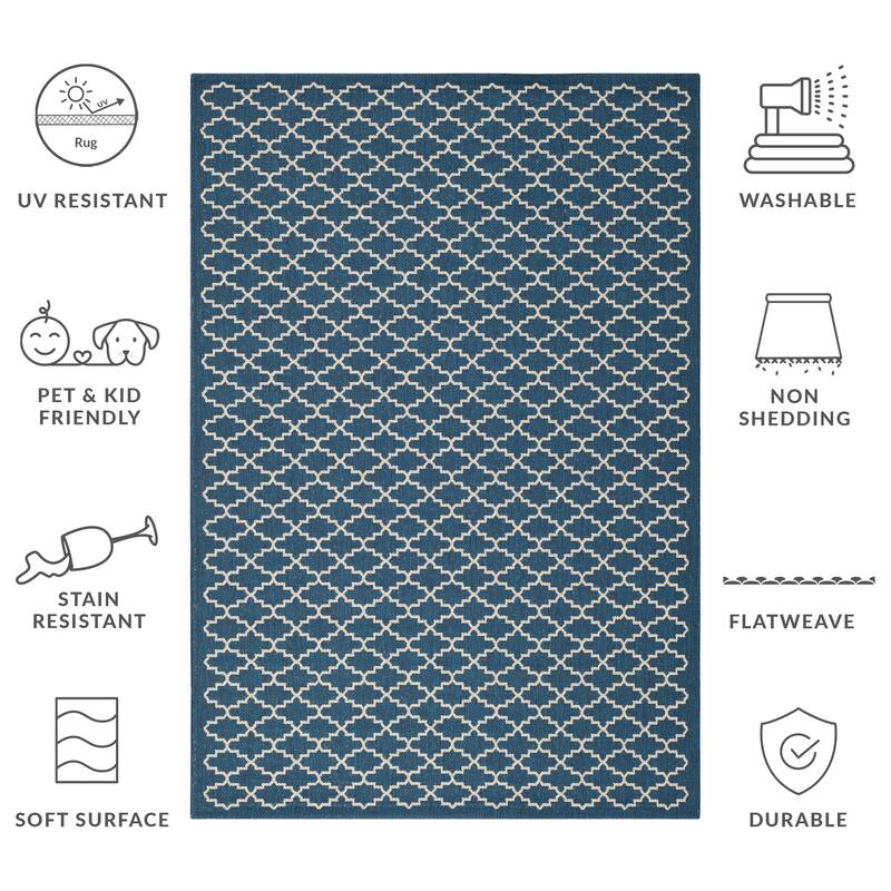 SAFAVIEH Courtyard Gerdi Indoor/ Outdoor Patio Backyard Rug