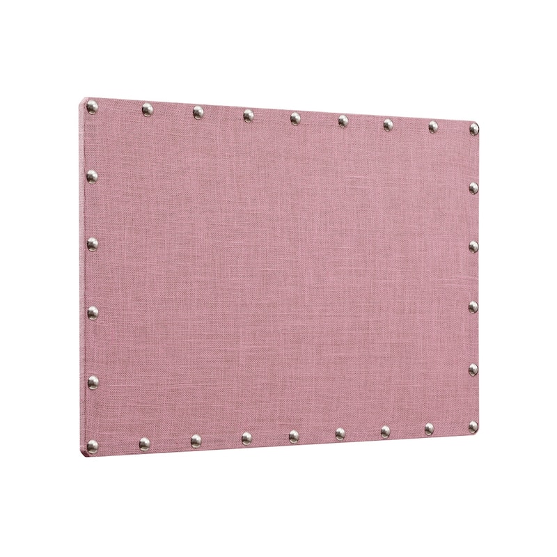 Burlap Corkboard with Nail-head Accents