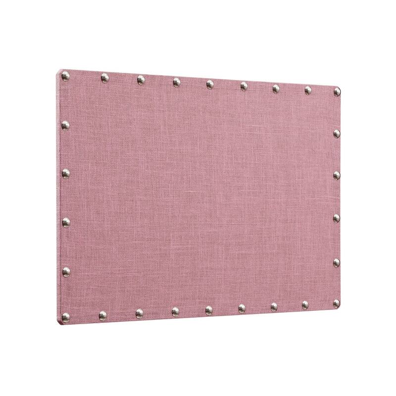 Burlap Corkboard with Nail-head Accents
